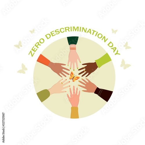 Zero discrimination day web or ad banner