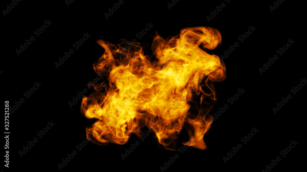 Obraz premium Fire close up concept design 4k. Macro camera