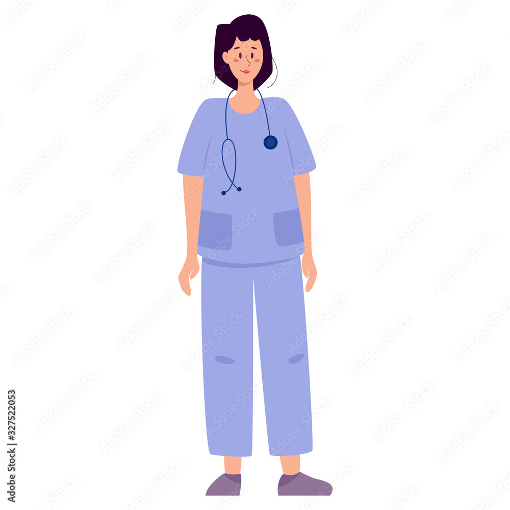 Doctor in uniform. Professional medicine worker. Healthcare