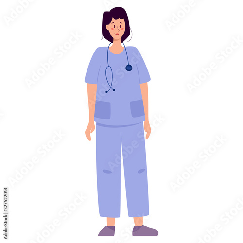 Doctor in uniform. Professional medicine worker. Healthcare