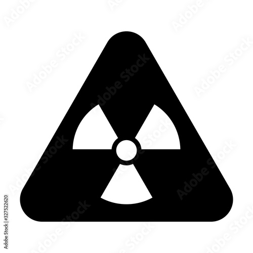 warning radiation sign