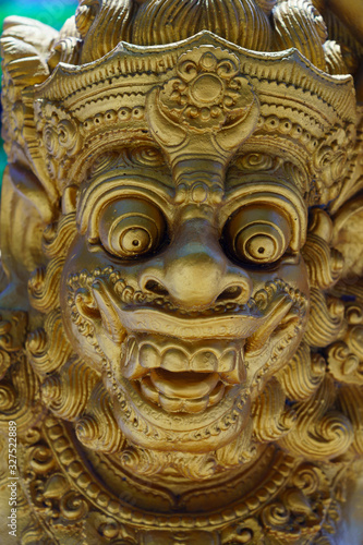 Ancient Balinese statue at the temple © Netfalls