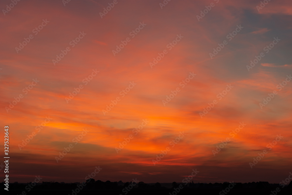 Fantastic shot of colorful clouds and sky after sunset, horizon and sky Fantastic shot of colorful clouds and sky after sunset, horizon and sky