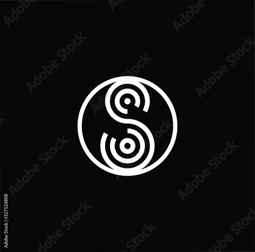 Initial based modern and minimal Logo. S SS SSS letter trendy fonts monogram icon symbol. Universal professional elegant luxury alphabet vector design