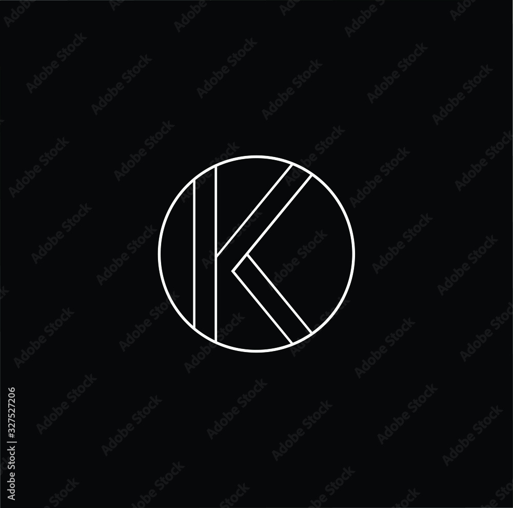 Initial based modern and minimal Logo. K KK letter trendy fonts monogram icon symbol. Universal professional elegant luxury alphabet vector design Initial based modern and minimal Logo. K KK letter trendy fonts monogram icon symbol. Universal professional elegant luxury alphabet vector design