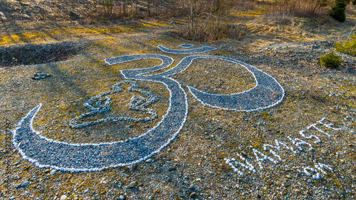 Mysterious stone labyrinth in Upper Swabia