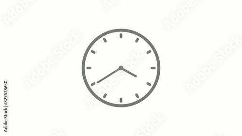White background wall clock video footage,New clock animation video footage