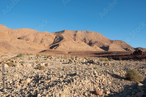 dry stone desert on the southern edge of the Atlas Mountains