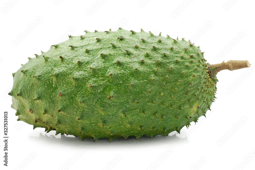 Soursop or custard apple fuite isolated on white background Soursop or custard apple fuite isolated on white background