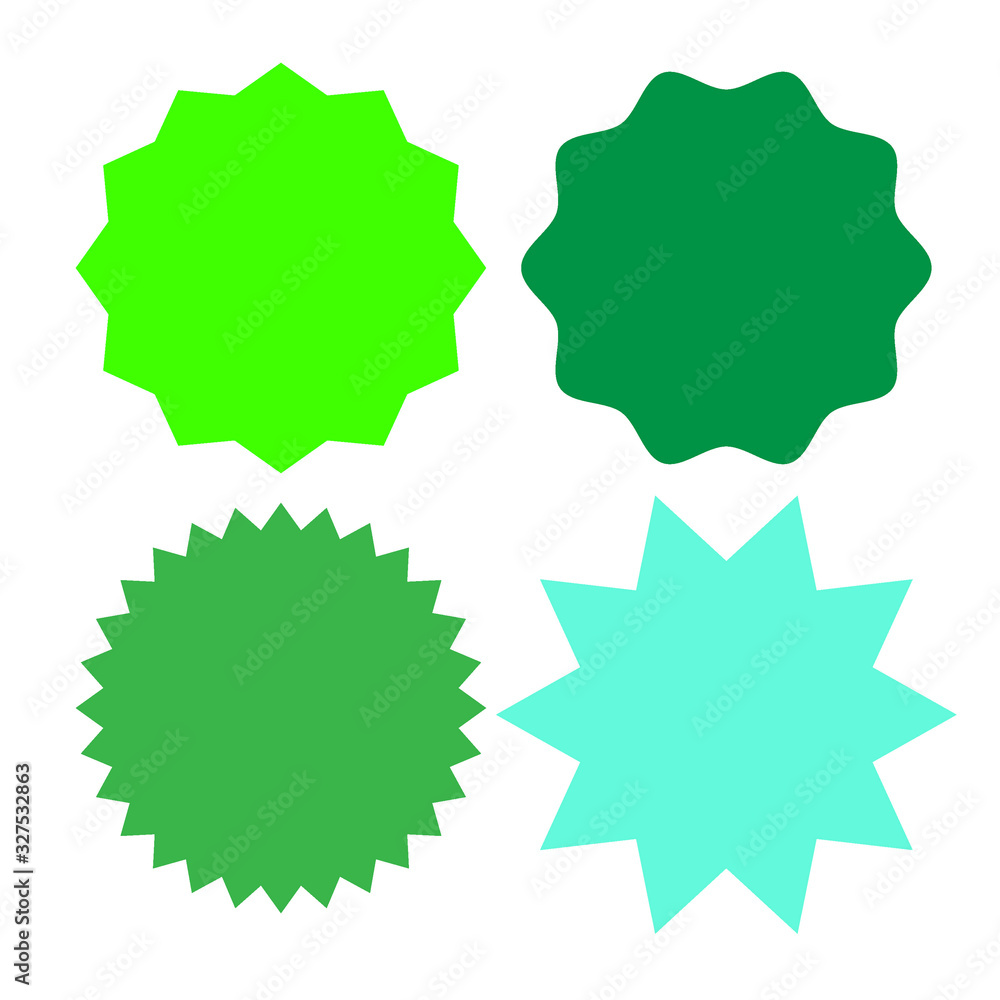 Set of multicolor blank labels various shape isolated on white. Vector illustration Set of multicolor blank labels various shape isolated on white. Vector illustration
