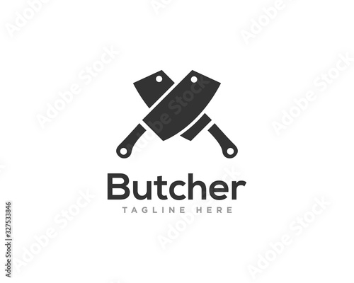 Butcher Logo Icon Design Vector