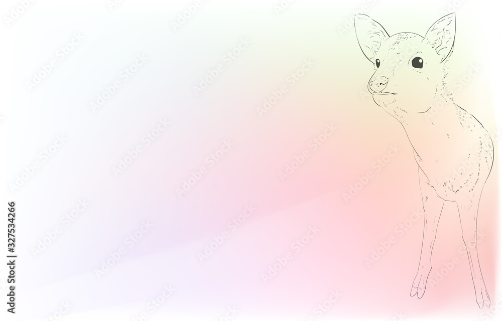 写実的な動物イラスト 玉虫色の背景 小鹿が見上げる姿 Stock Vector Adobe Stock 写実的な動物イラスト 玉虫色の背景 小鹿が見上げる姿 Stock Vector Adobe Stock