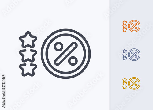 tar Percentage - Pastel Stroke Icons