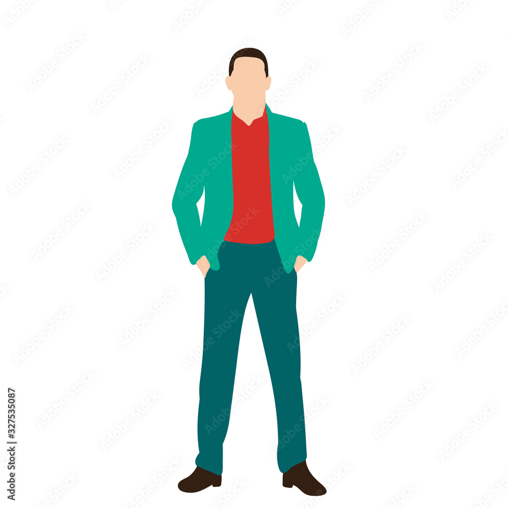 isolated, in a flat style guy, man, businessman isolated, in a flat style guy, man, businessman