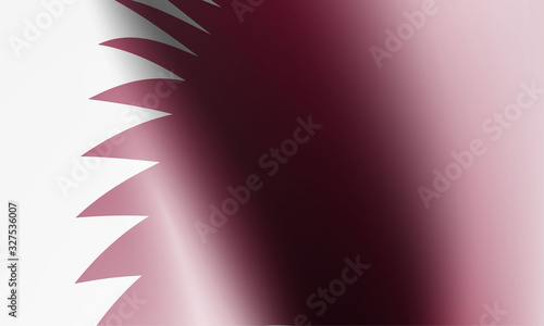 Fototapeta wave flag of country with shadow and glare in illustration