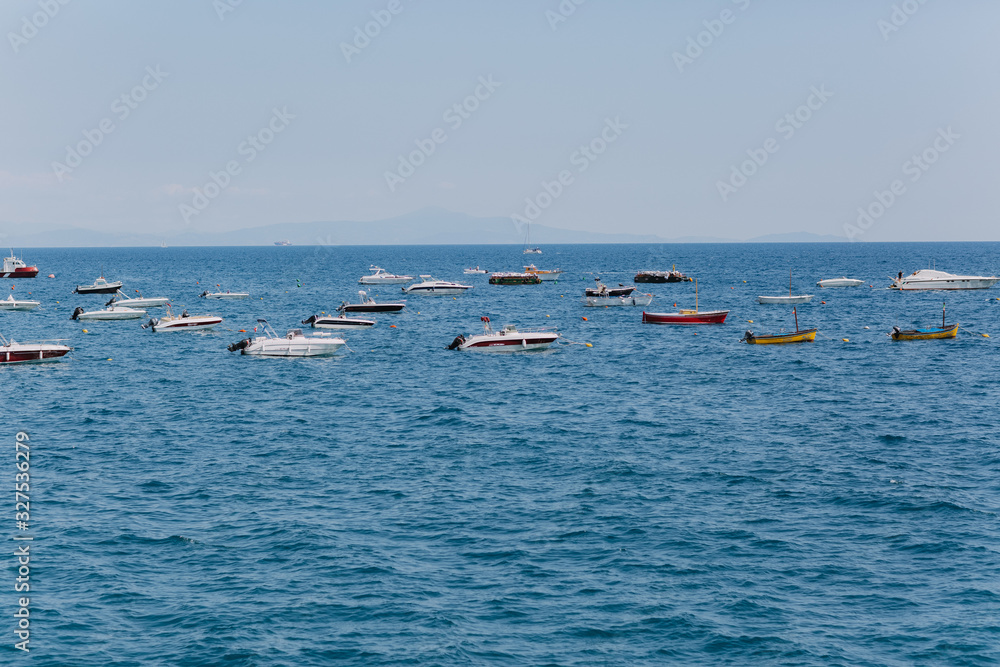boats on the sea