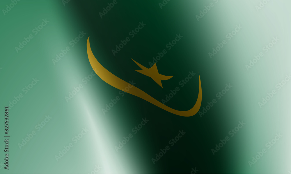 wave flag of country with shadow and glare in illustration wave flag of country with shadow and glare in illustration