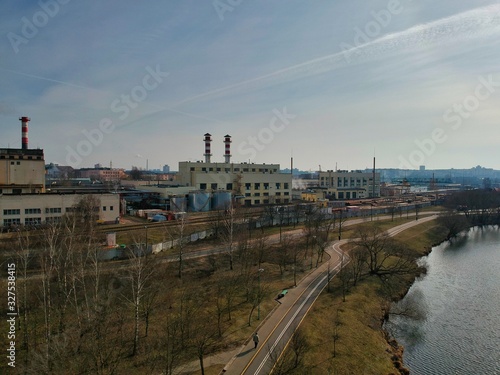 Aerial view of Minsk, Belarus