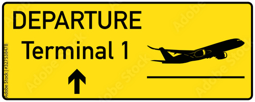 Airport Sign Departure 