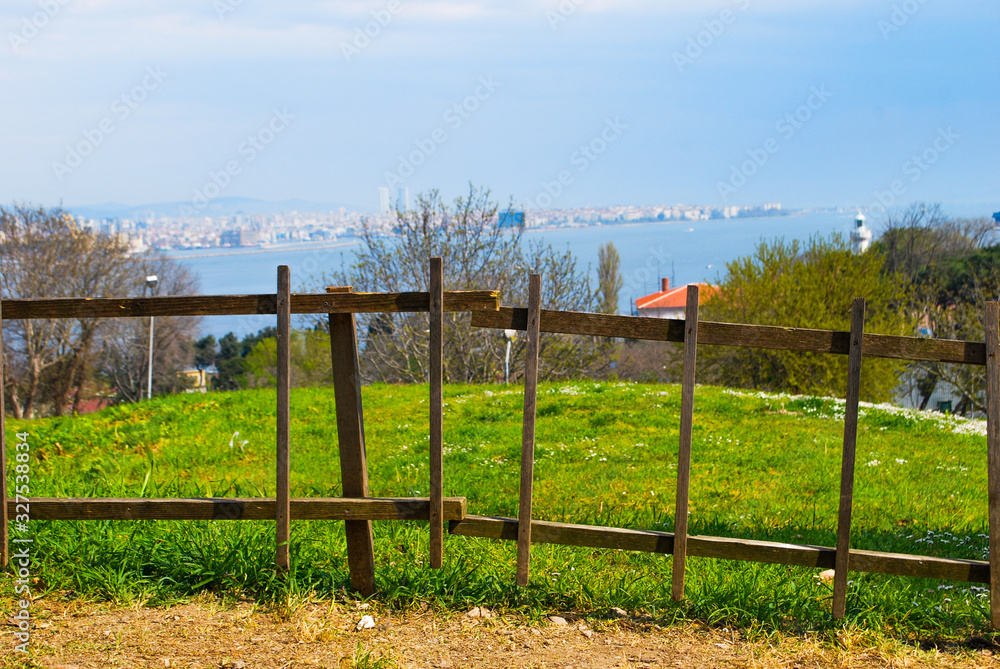 Wooden fence in Istanbul turkey