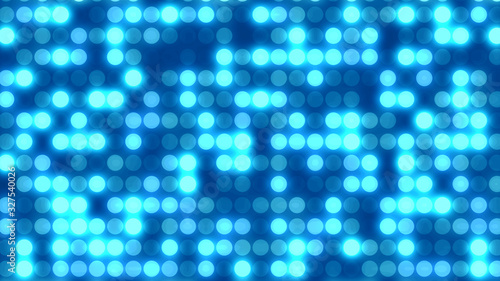 Wallpaper Mural Dot  white blue pattern screen led light gradient texture background. Abstract  technology big data digital background. 3d rendering. Torontodigital.ca