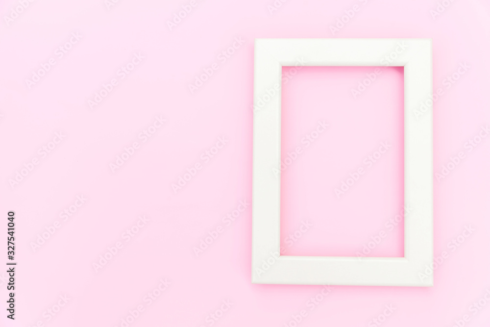 Simply design with empty pink frame isolated on pink pastel colorful background. Top view, flat lay, copy space, mock up. Minimal concept. Simply design with empty pink frame isolated on pink pastel colorful background. Top view, flat lay, copy space, mock up. Minimal concept.