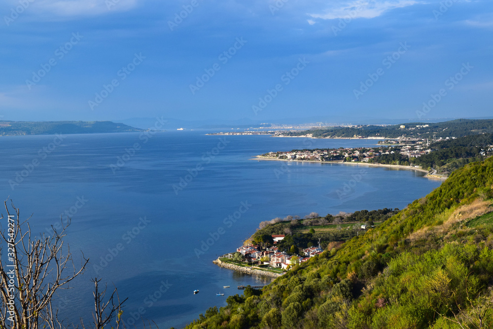 Dardanelles and Guzelyali village, Eren Keui Bay Dardanelles and Guzelyali village, Eren Keui Bay