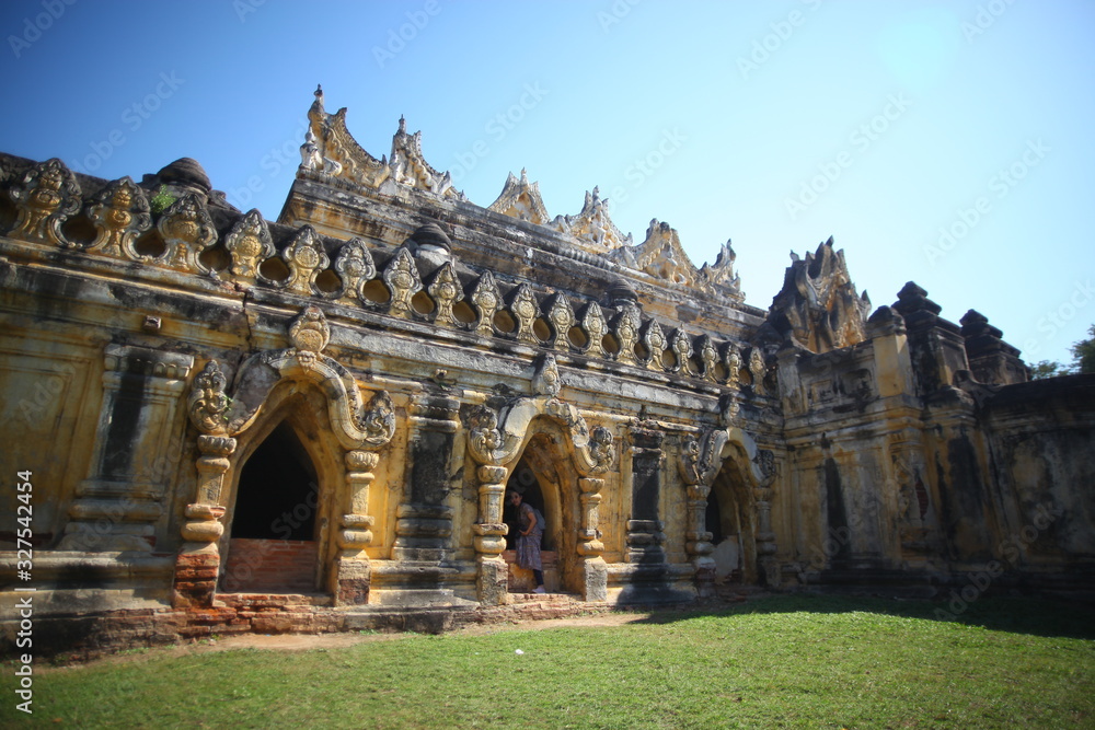 ruins of temple in cambodia