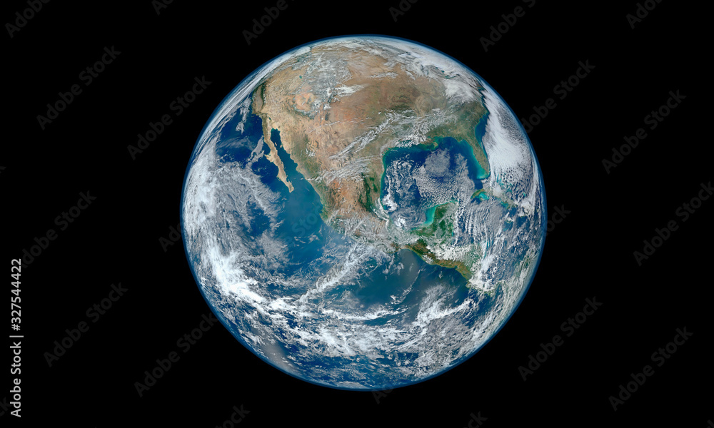 Earth on a black background. Elements of this image furnished by NASA Earth on a black background. Elements of this image furnished by NASA