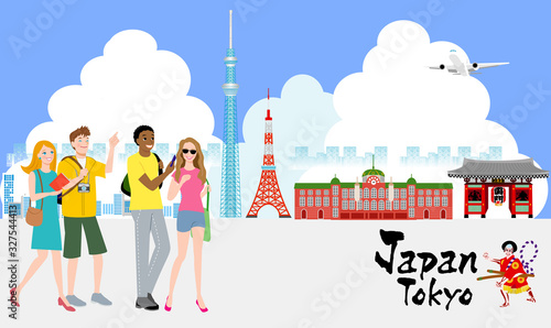 東京観光　外国人