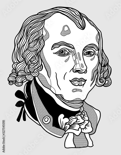 James Madison sculpture.