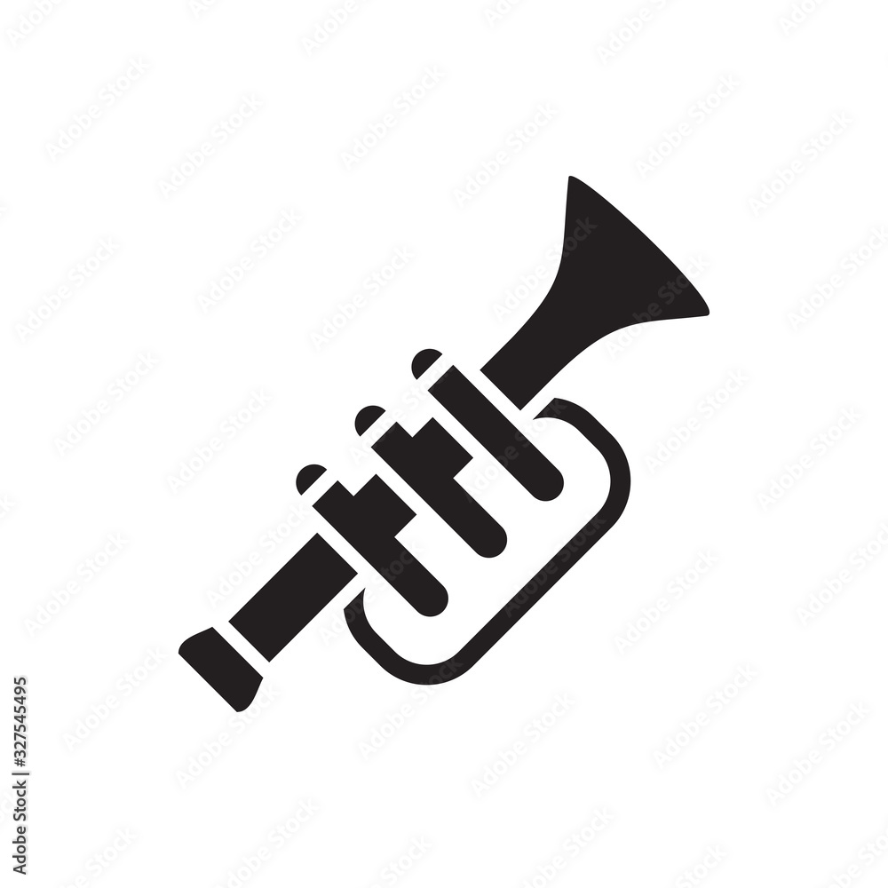 trumpet icon design, flat style icon collection trumpet icon design, flat style icon collection