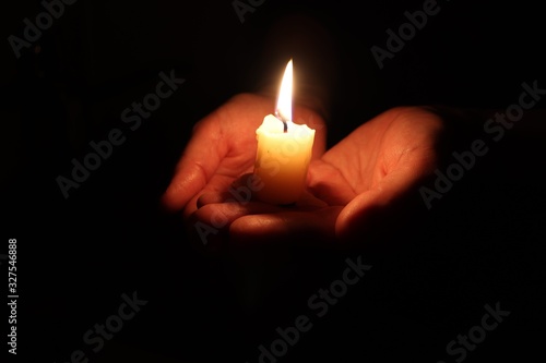 candle night black background mourning
