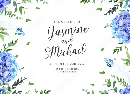 Summer botanical vector design banner.