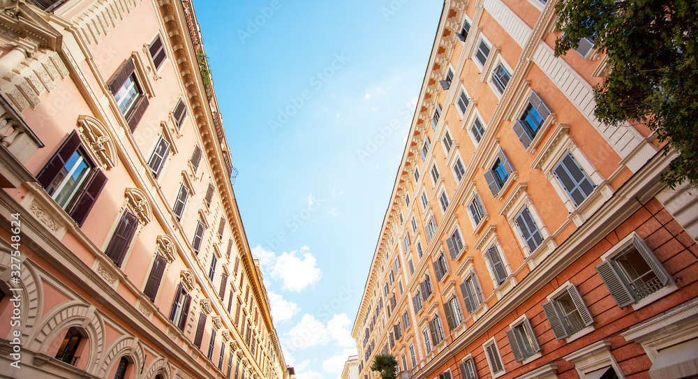 Street gorge near the Vatican in Rome Lazio Italy