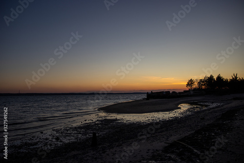 sunset on beach