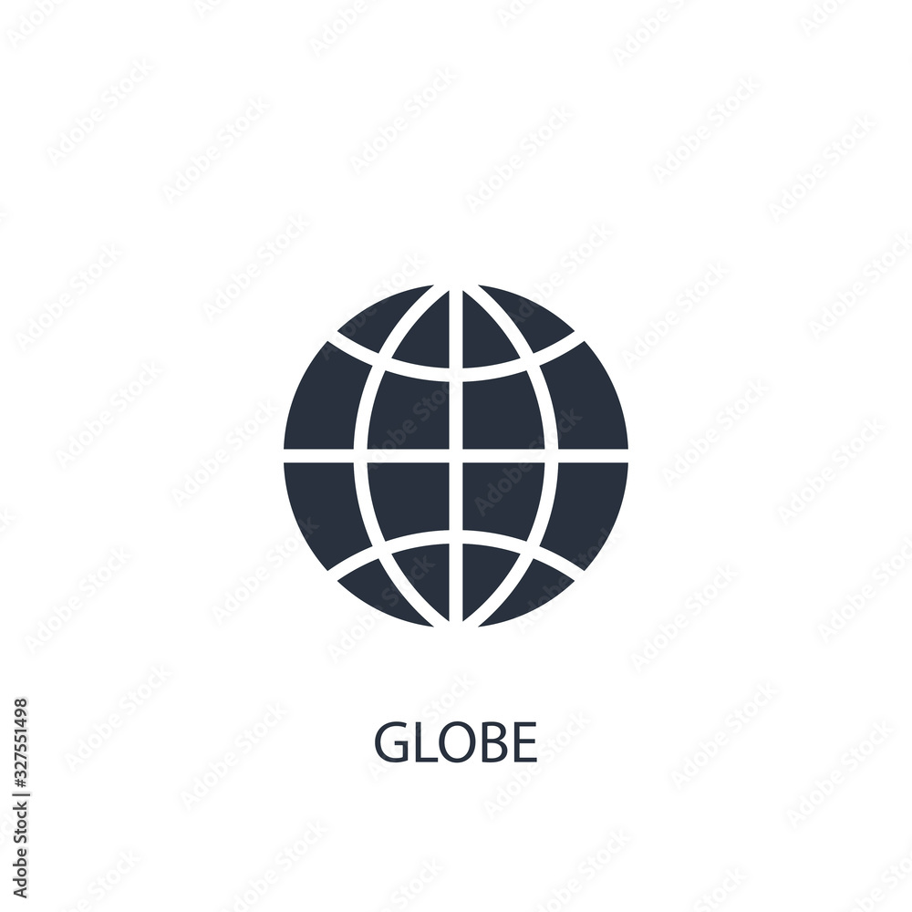 Globe icon. Simple business element illustration. Globe icon. Simple business element illustration.