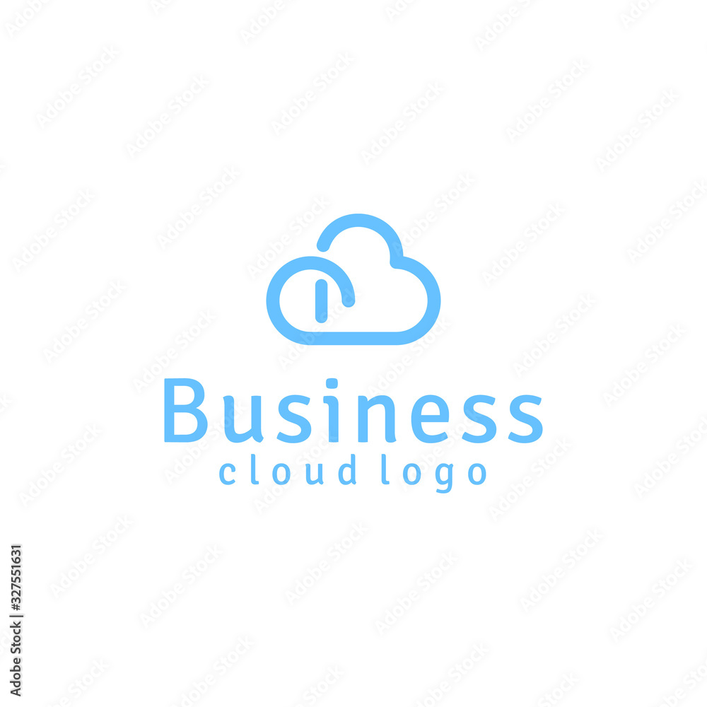 Modern Initial Letter B for Cloud logo design Modern Initial Letter B for Cloud logo design
