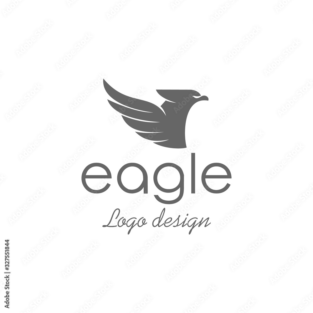 Obraz premium Eagle logo design , Abstract Eagle logo design template, Eagle Logo Vector