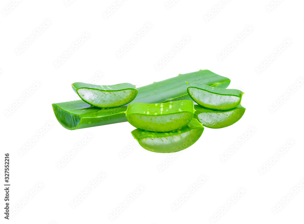 Fresh alo vera on white background Fresh alo vera on white background