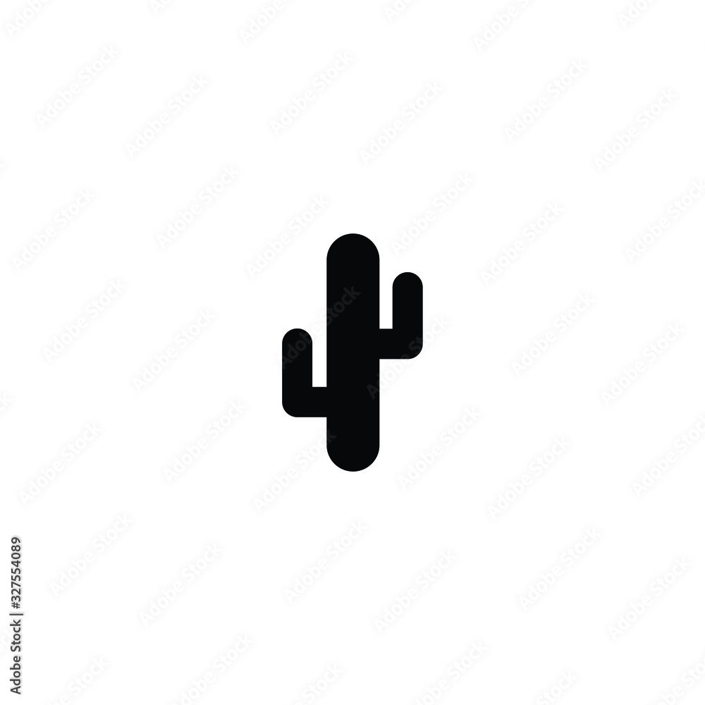 cactus icon - black vector sign cactus icon - black vector sign