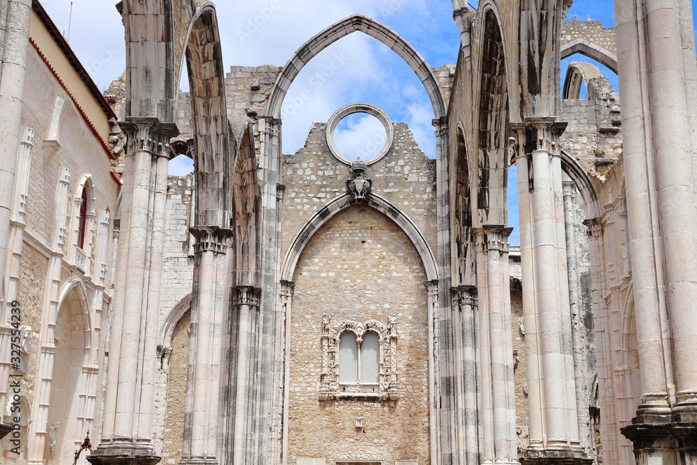 Ruined church in Lisbon