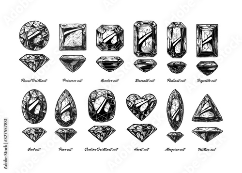 Diamond cuts and shapes