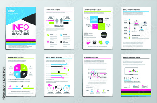 Infographics flyer template