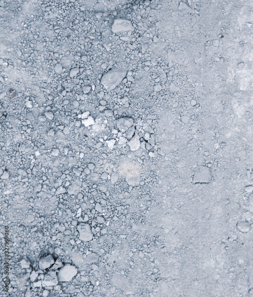 Dry mix of cement on the ground. Dry mix of cement on the ground.