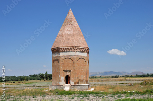 Bekar Sultan Mausoleum located in the district of Gülağaç in Aksaray. The tomb was built during the Seljuk period. photo