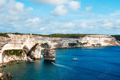 cliffs of Bonifacio, in Corse, France.