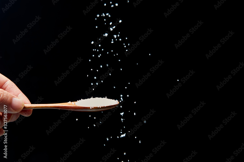 Fototapeta premium White granulated sugar