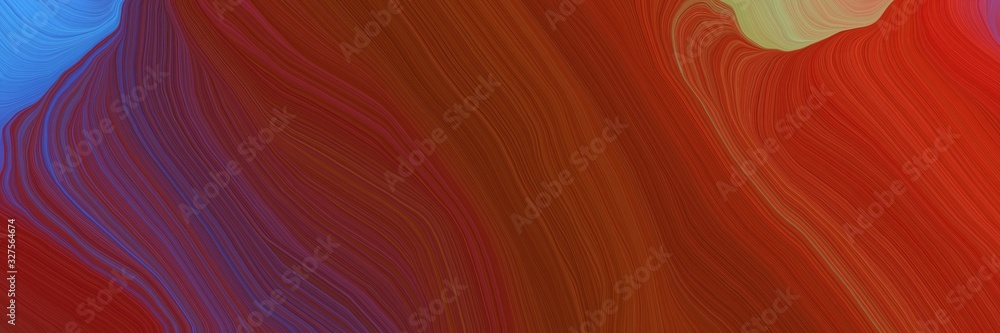 landscape orientation graphic with waves. modern waves background design with saddle brown, chocolate and royal blue color landscape orientation graphic with waves. modern waves background design with saddle brown, chocolate and royal blue color