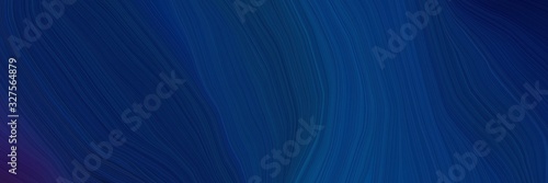 creative banner with midnight blue, very dark blue and teal green color. curvy background illustration